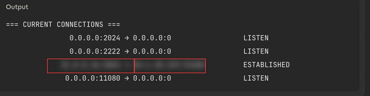 Agent-mapped network topology showing autonomous infrastructure reconnaissance of container environment